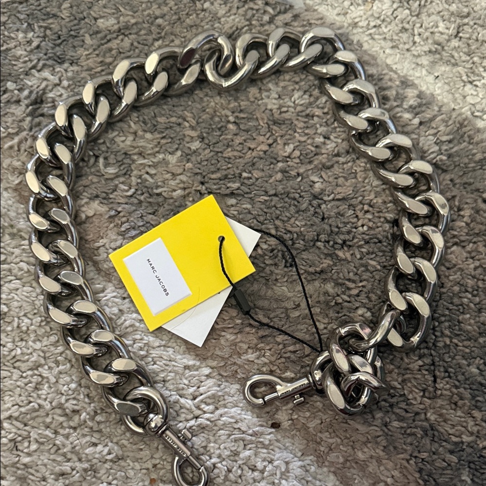 Marc Jacobs Silver Curb Chain Bracelet